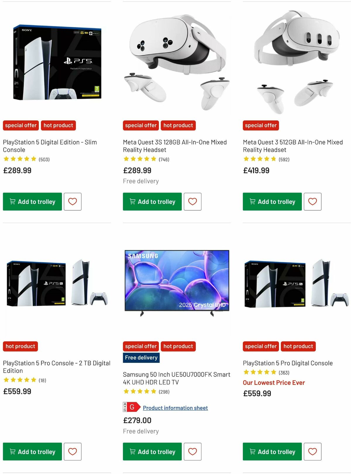 Argos Offers from 31 December