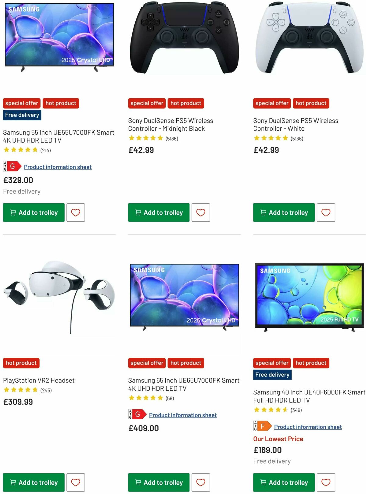 Argos Offers from 31 December