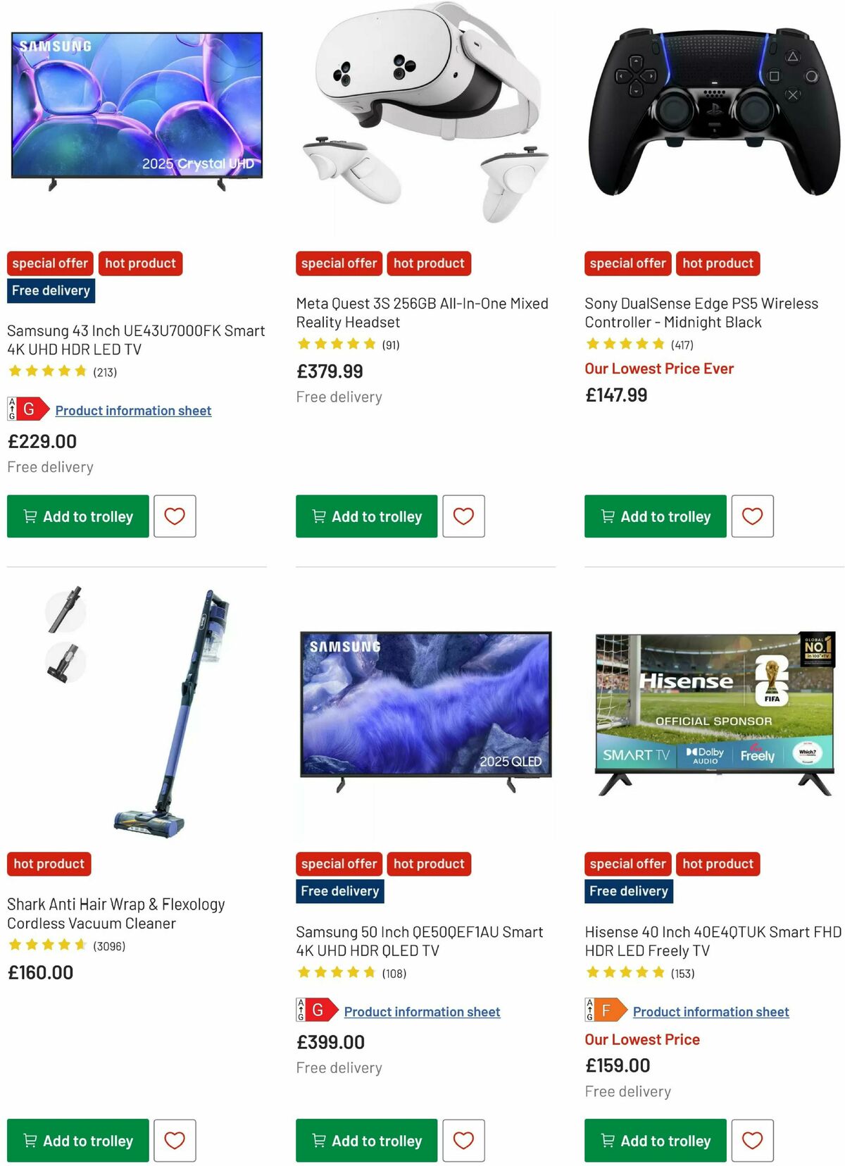 Argos Offers from 31 December