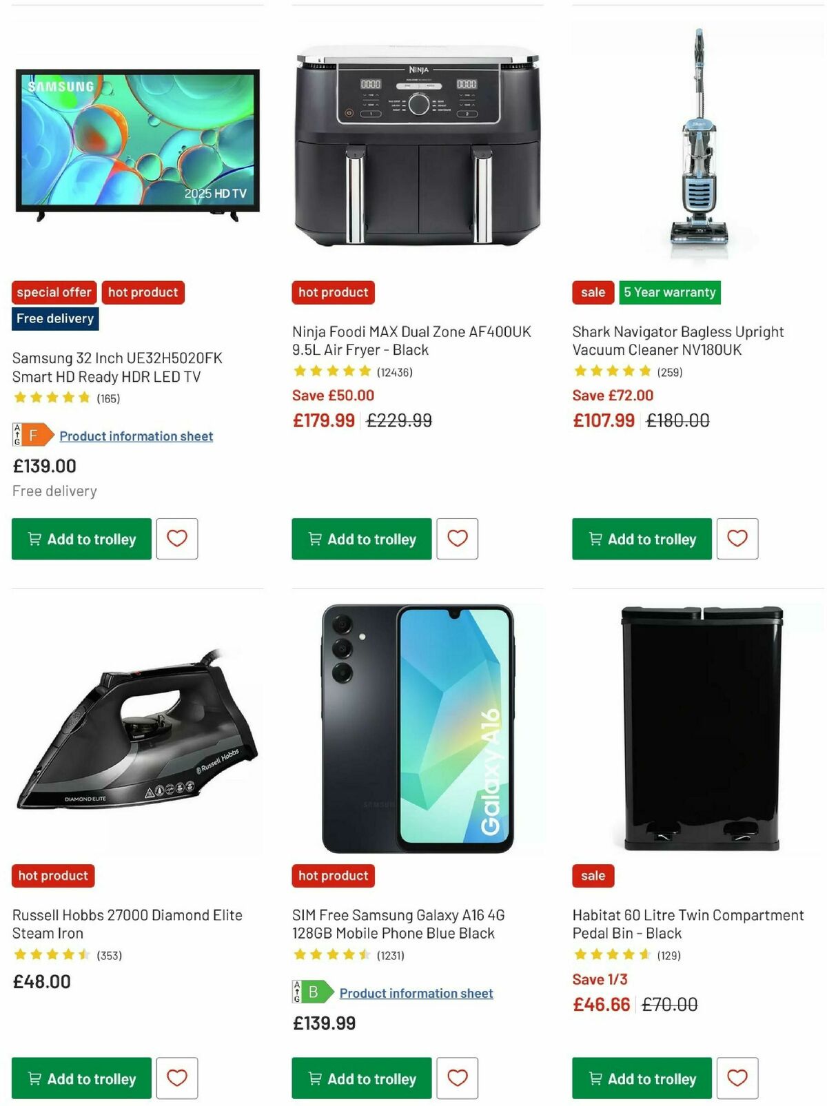 Argos Offers from 31 December