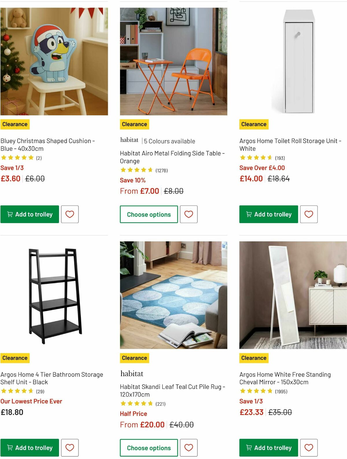Argos Offers from 16 January
