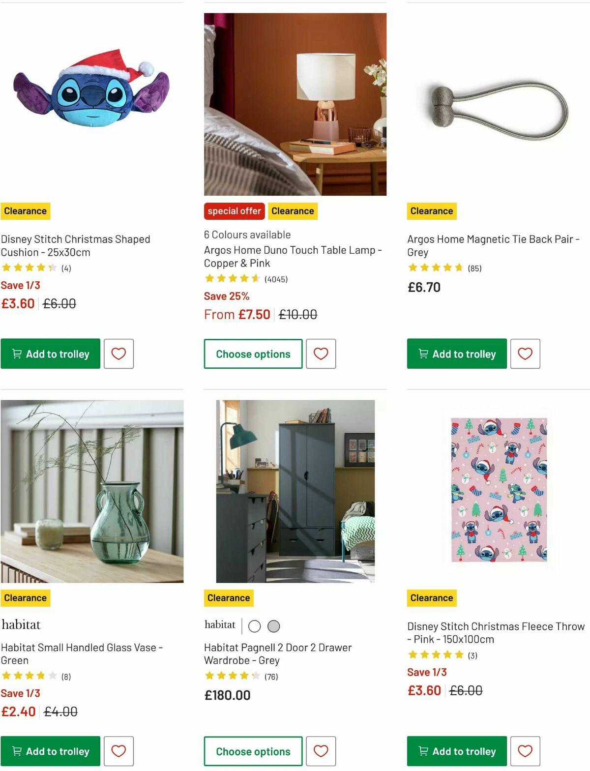 Argos Offers from 16 January