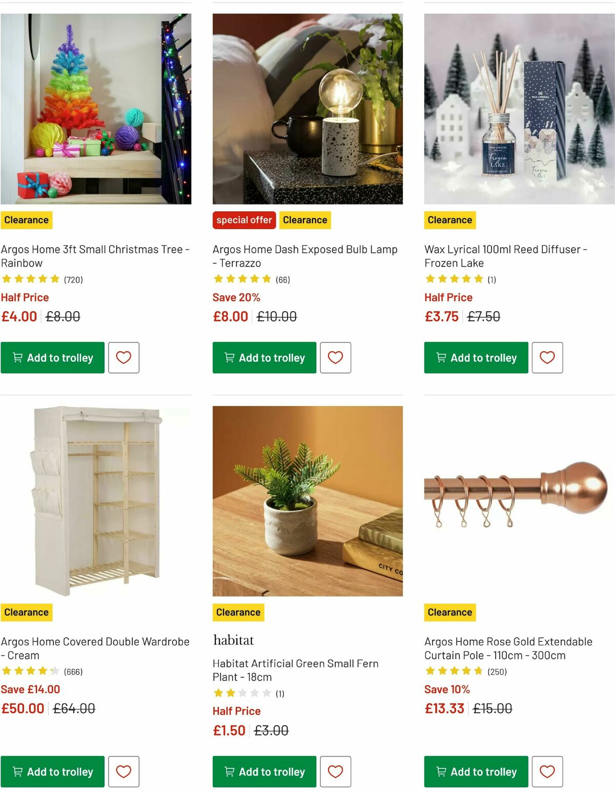 Argos Offers from 16 January