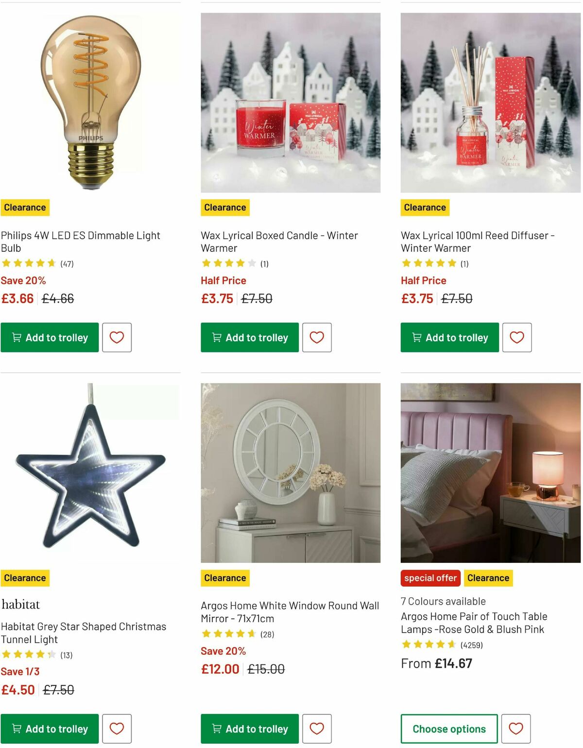 Argos Offers from 16 January