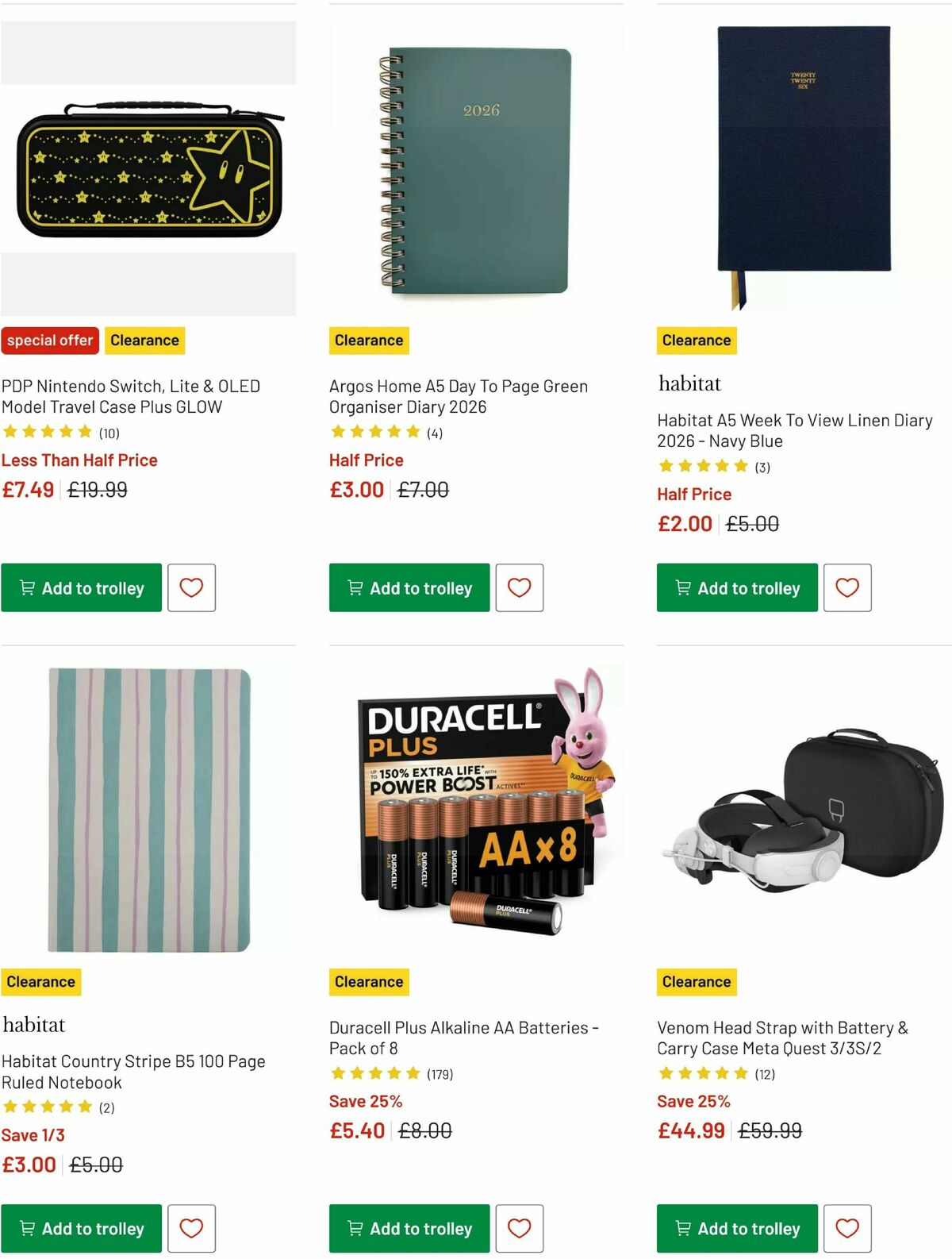 Argos Offers from 16 January