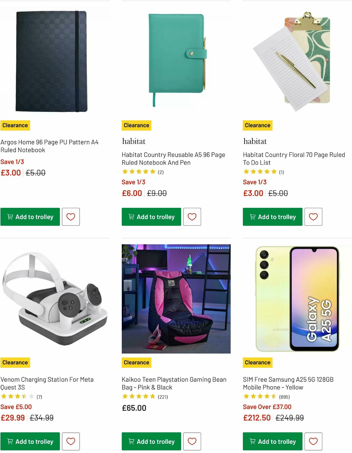 Argos Offers from 16 January