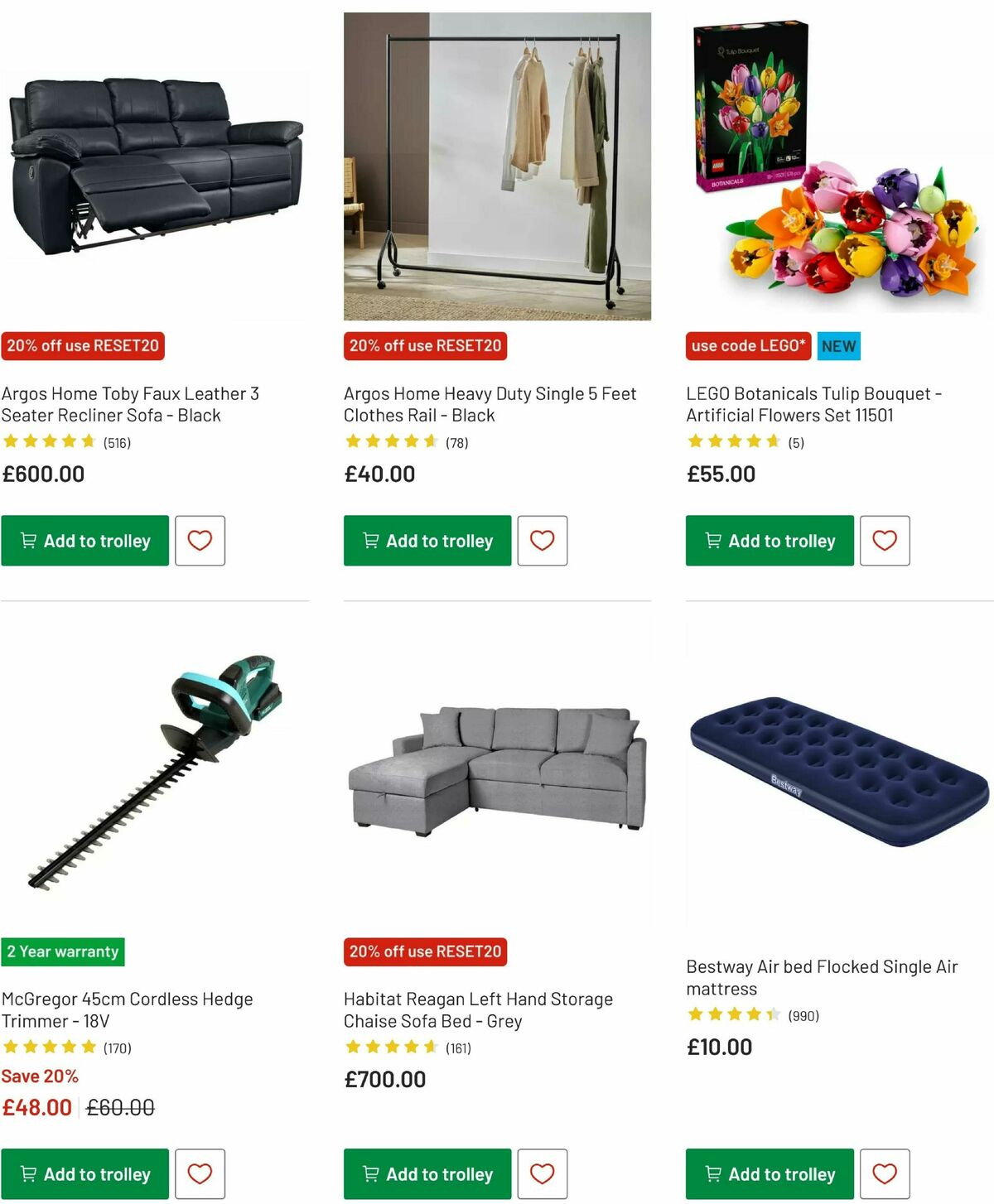 Argos Offers from 27 January