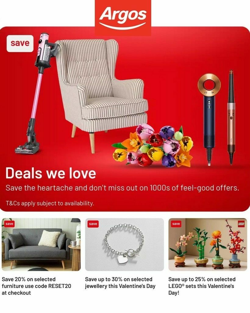 Argos Offers from 10 February
