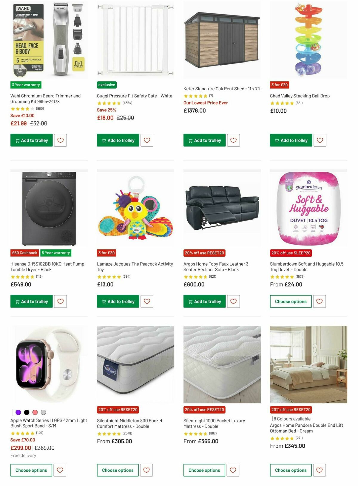 Argos Offers from 10 February