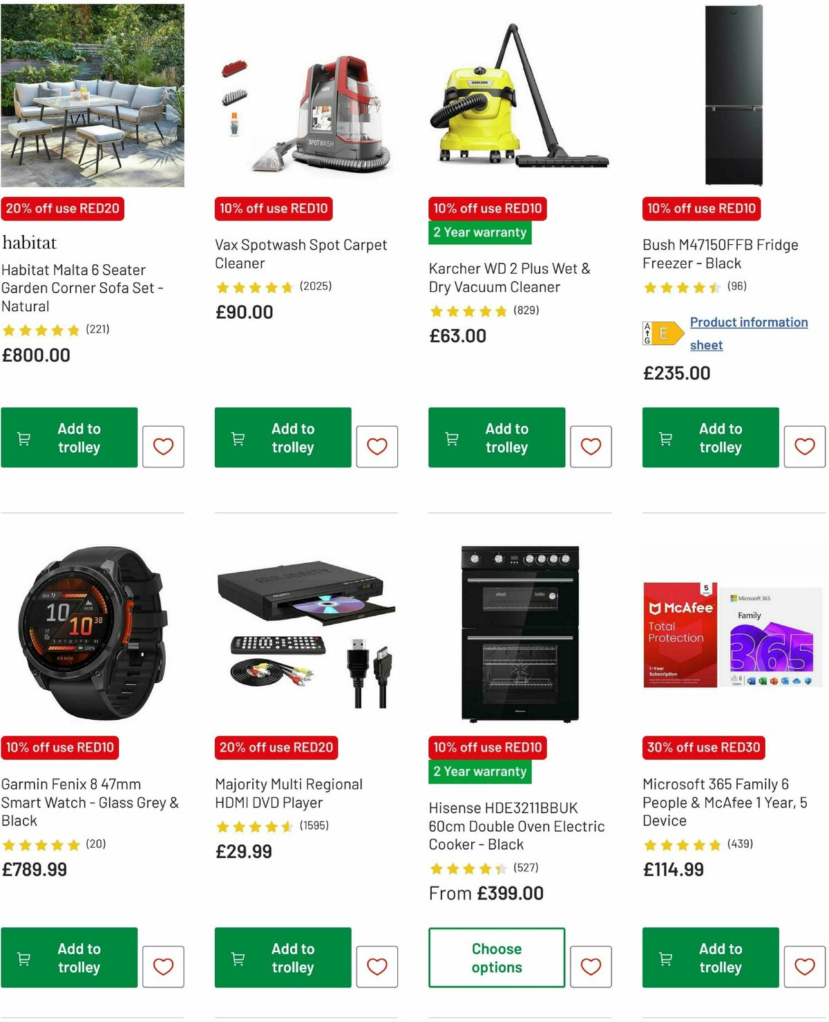 Argos Offers from 13 February
