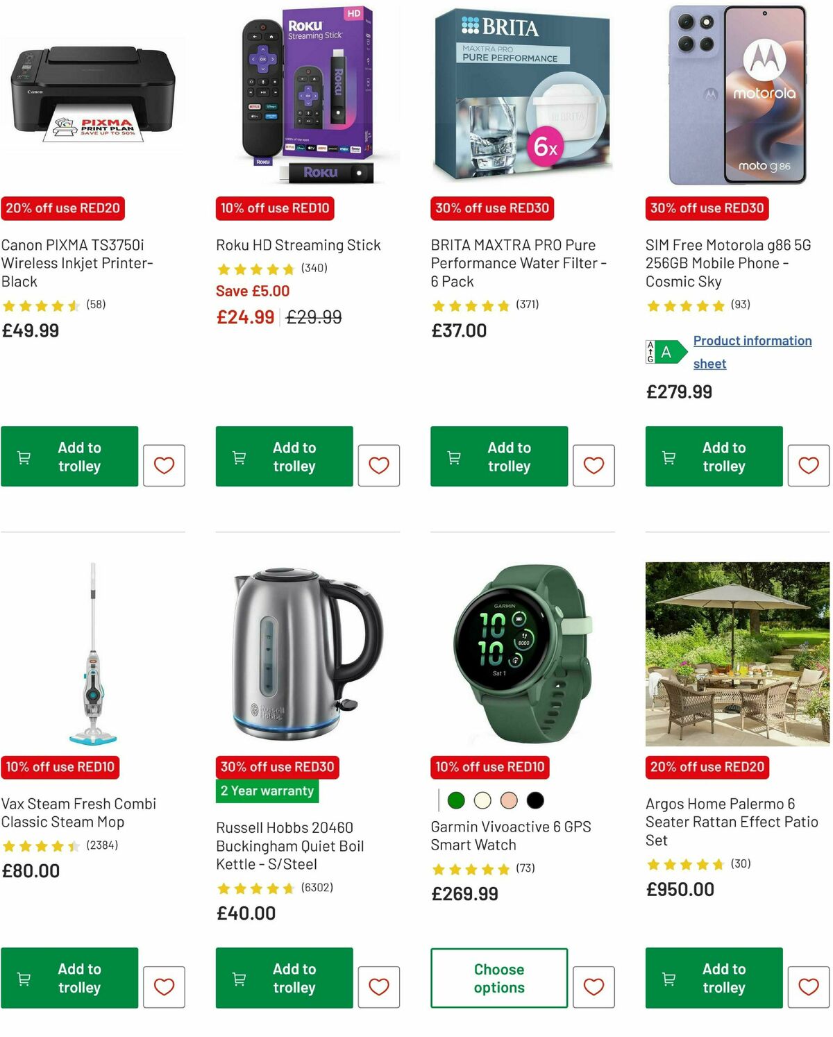 Argos Offers from 13 February