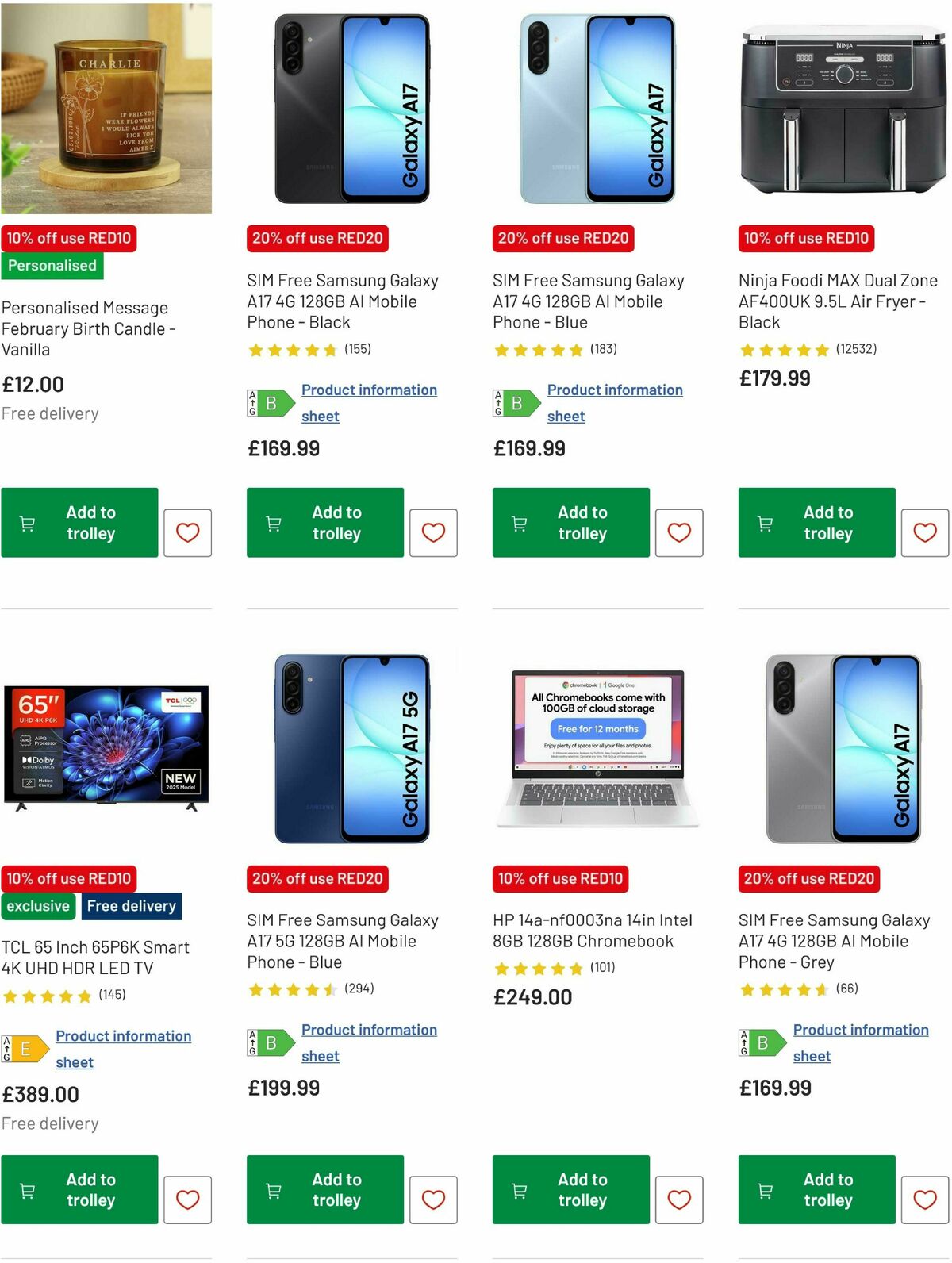 Argos Offers from 13 February