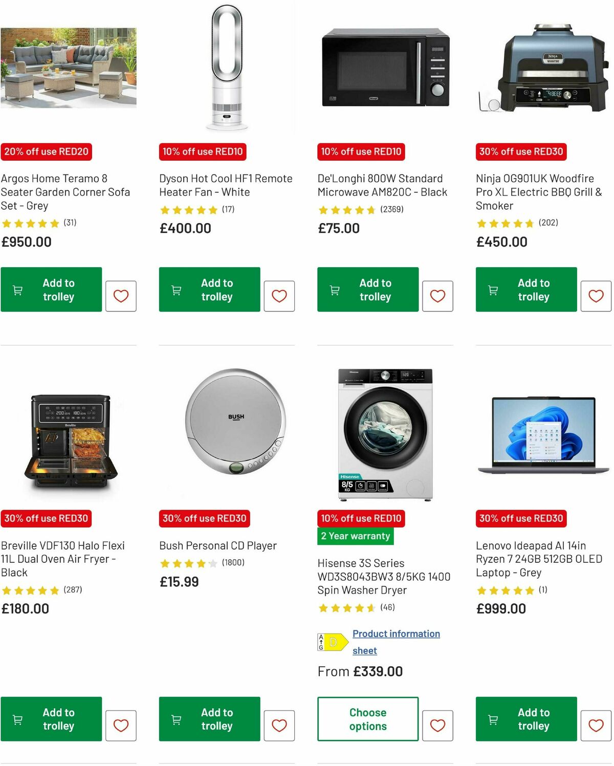 Argos Offers from 13 February