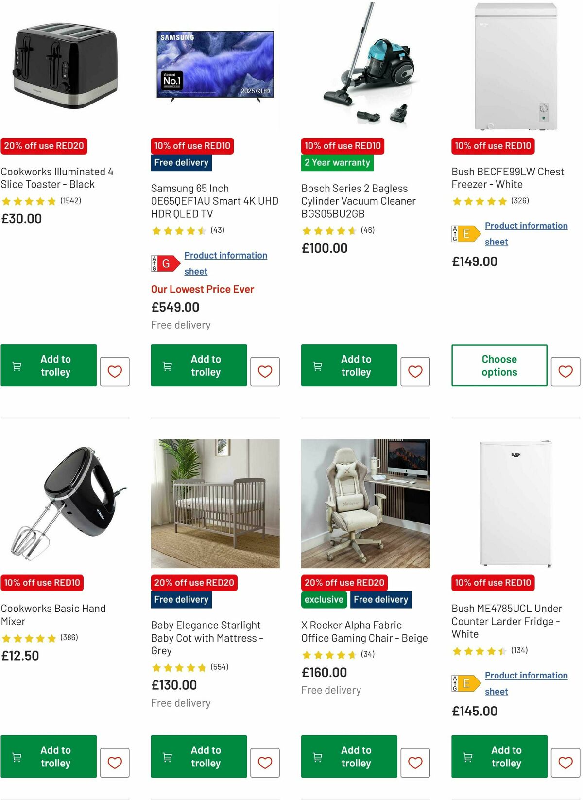 Argos Offers from 13 February