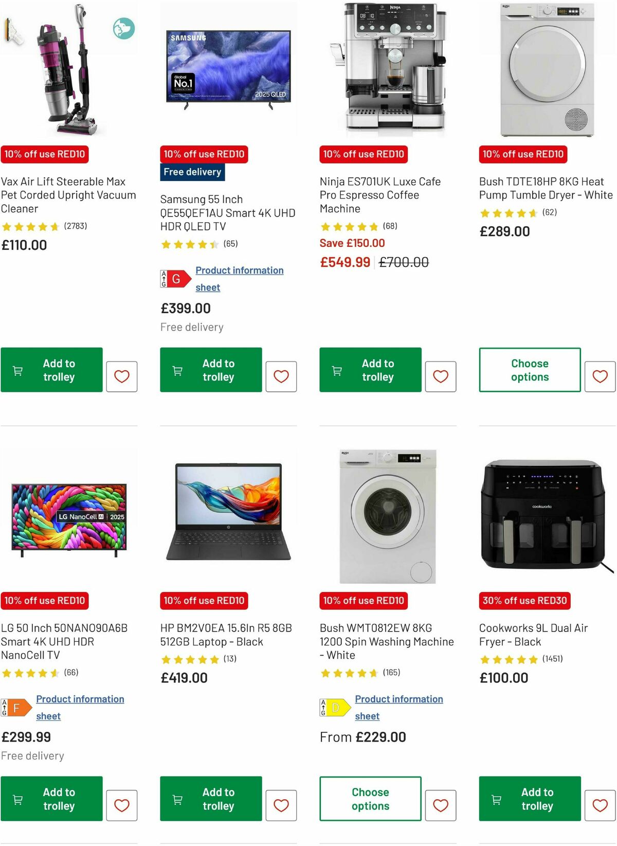 Argos Offers from 13 February