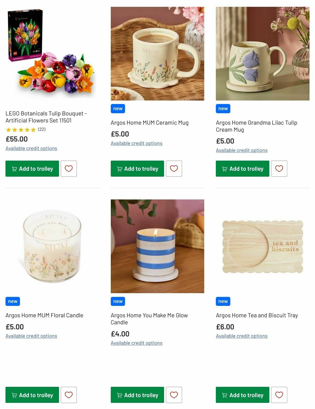 Argos Mother's Day Offers from 24 February