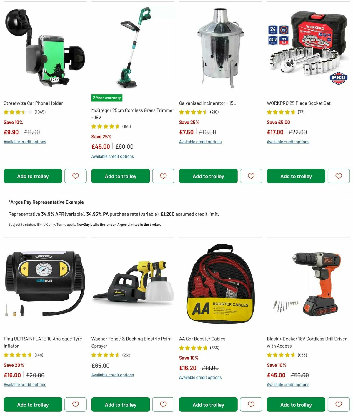 Argos Offers from 16 March