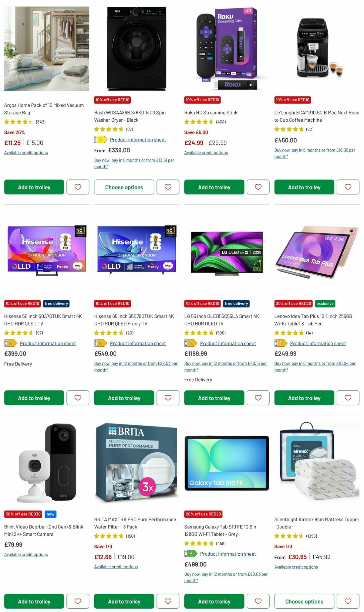 Argos Offers from 27 March