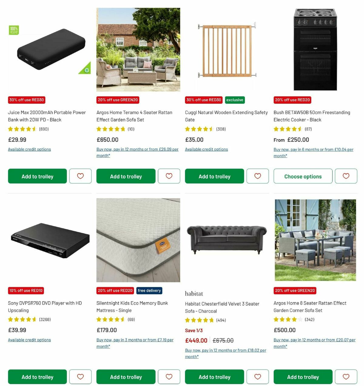 Argos Offers from 27 March