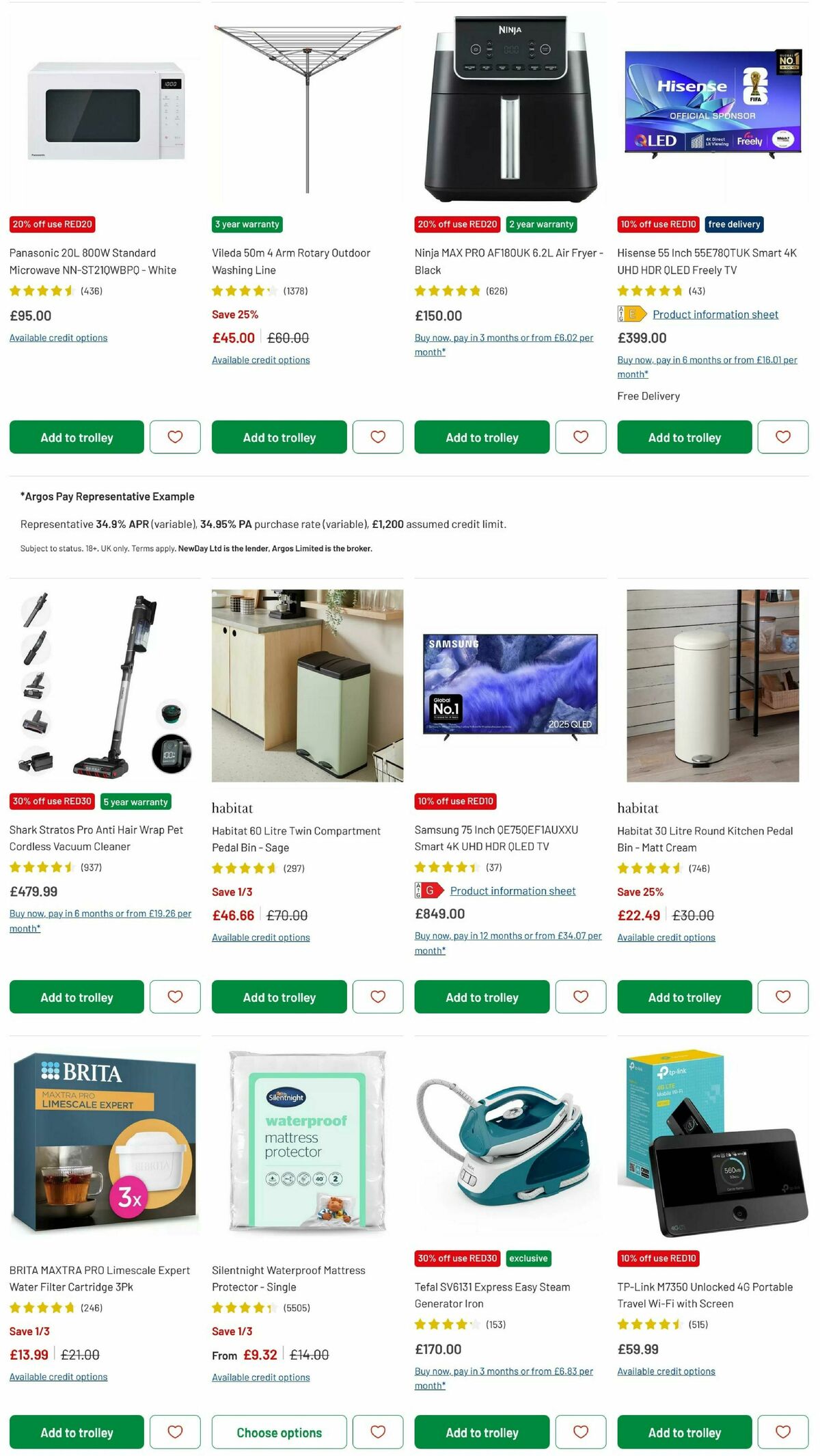 Argos Offers from 27 March