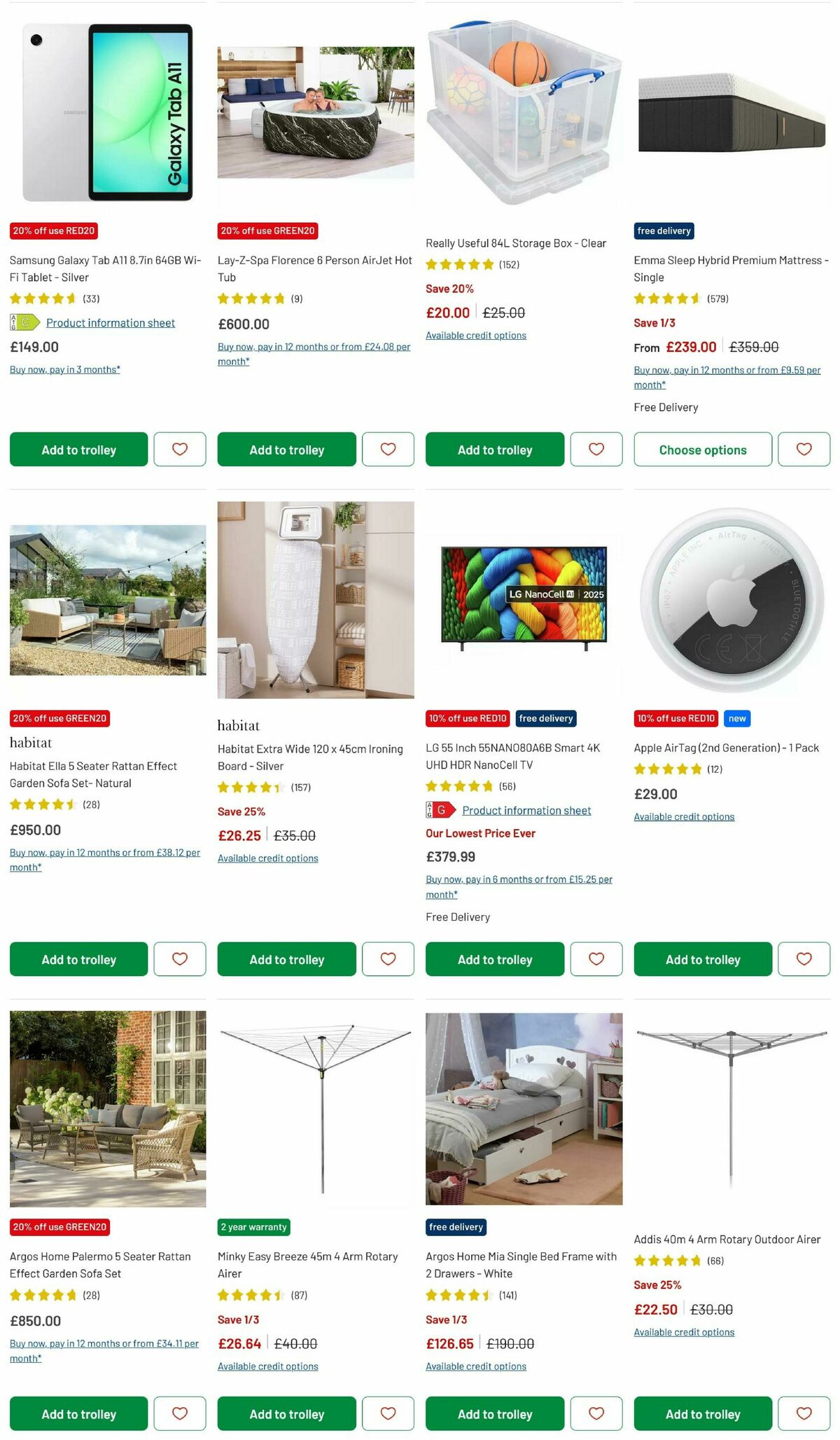 Argos Offers from 27 March