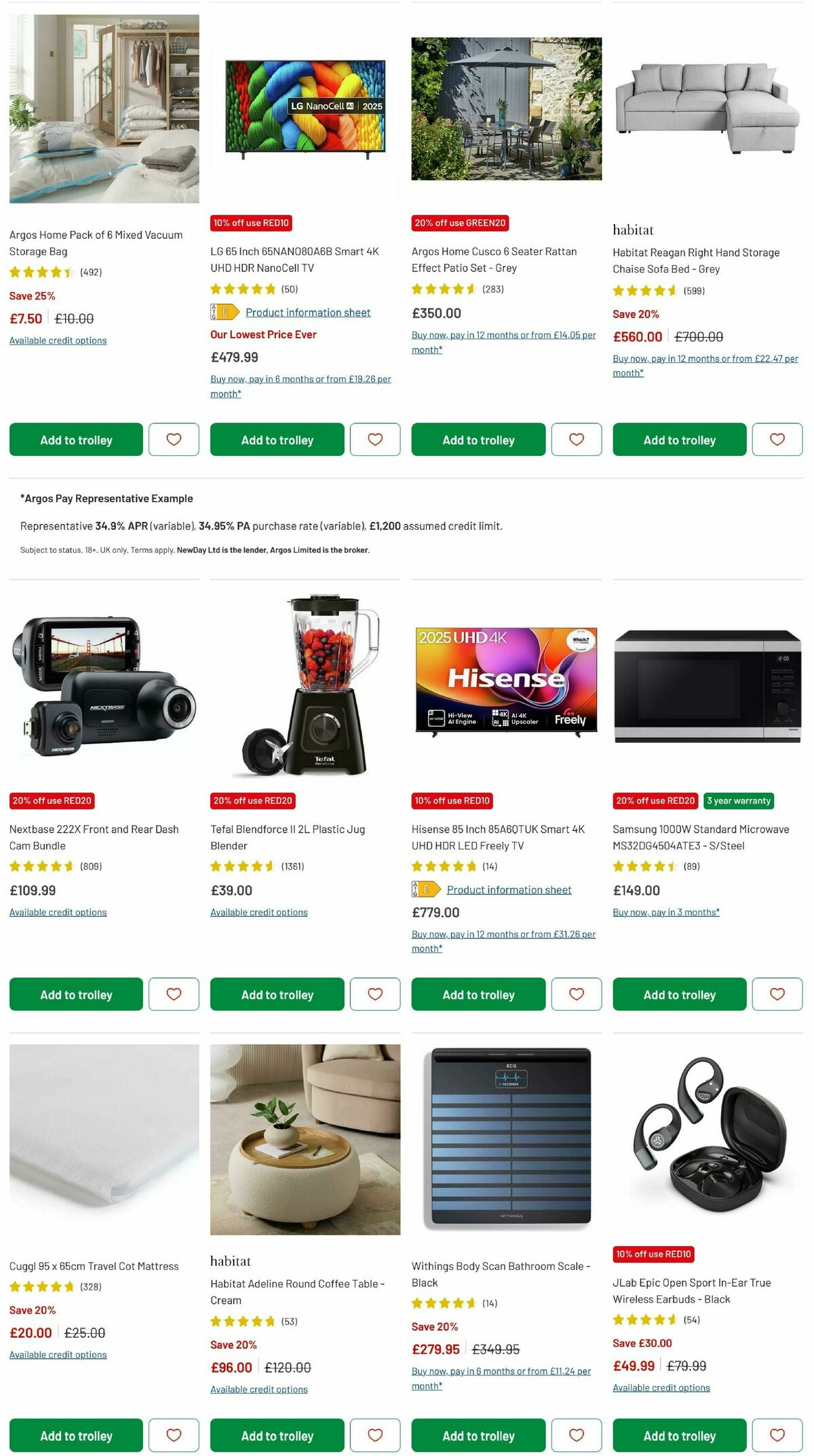 Argos Offers from 27 March