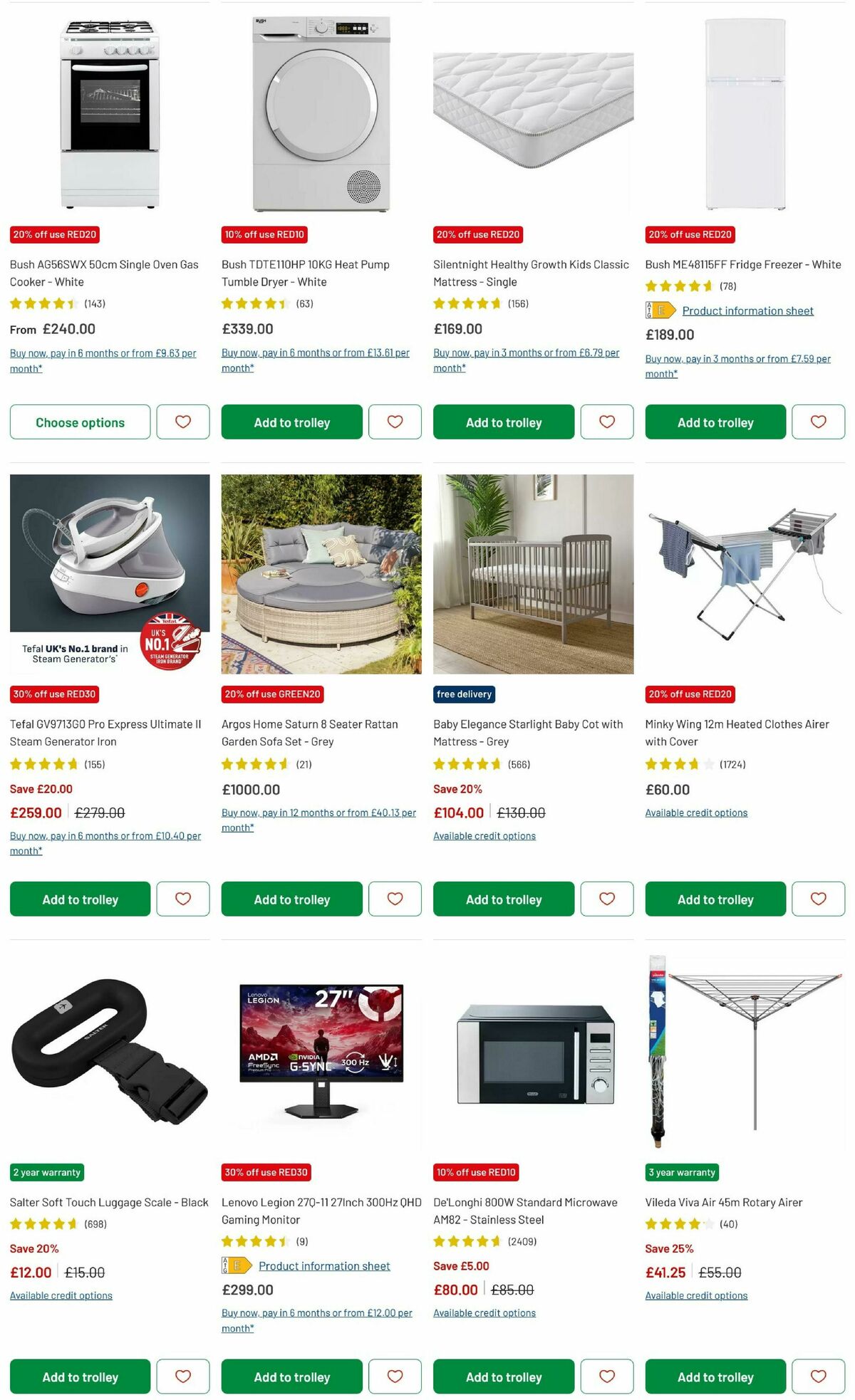 Argos Offers from 27 March