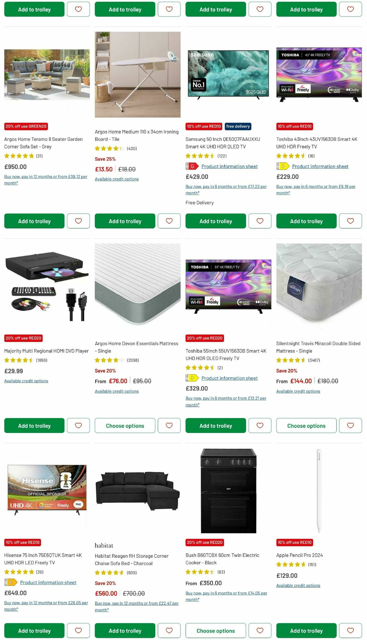 Argos Offers from 27 March