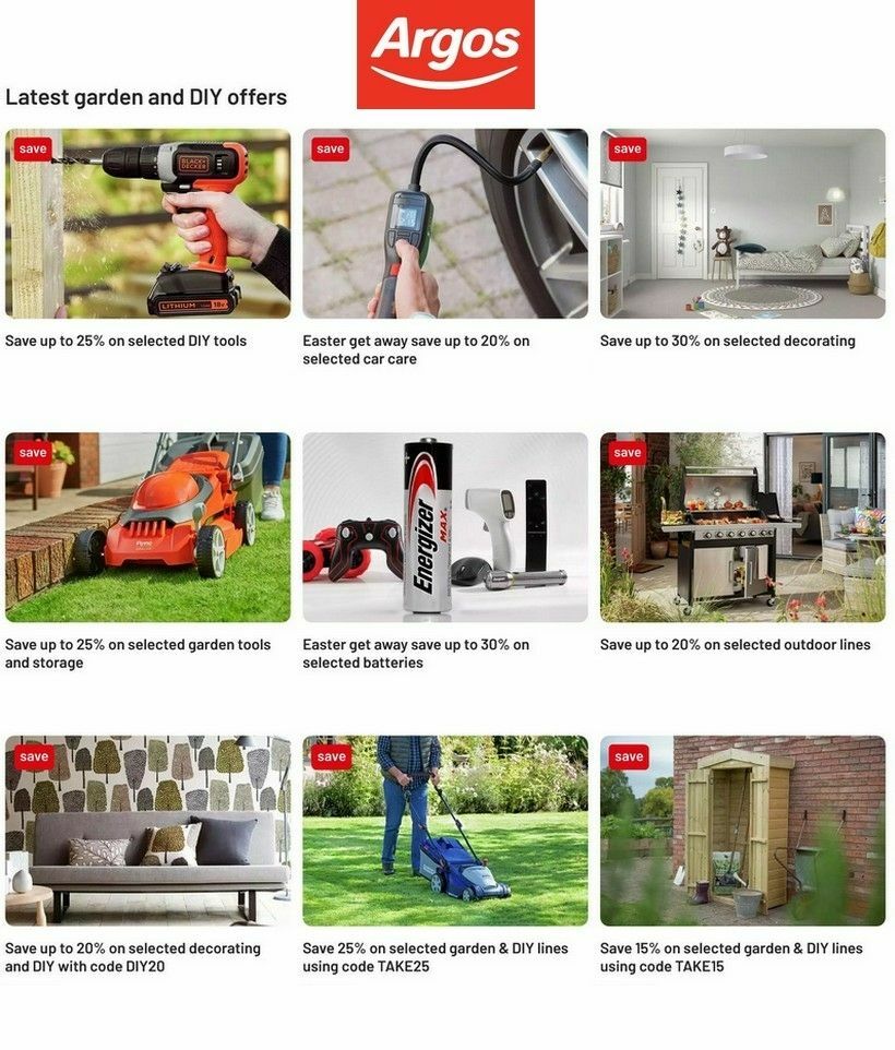 Argos Offers from 8 April