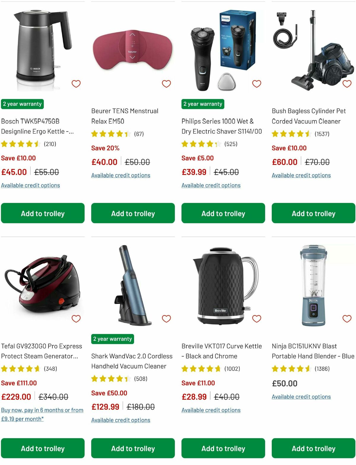 Argos Offers from 8 May