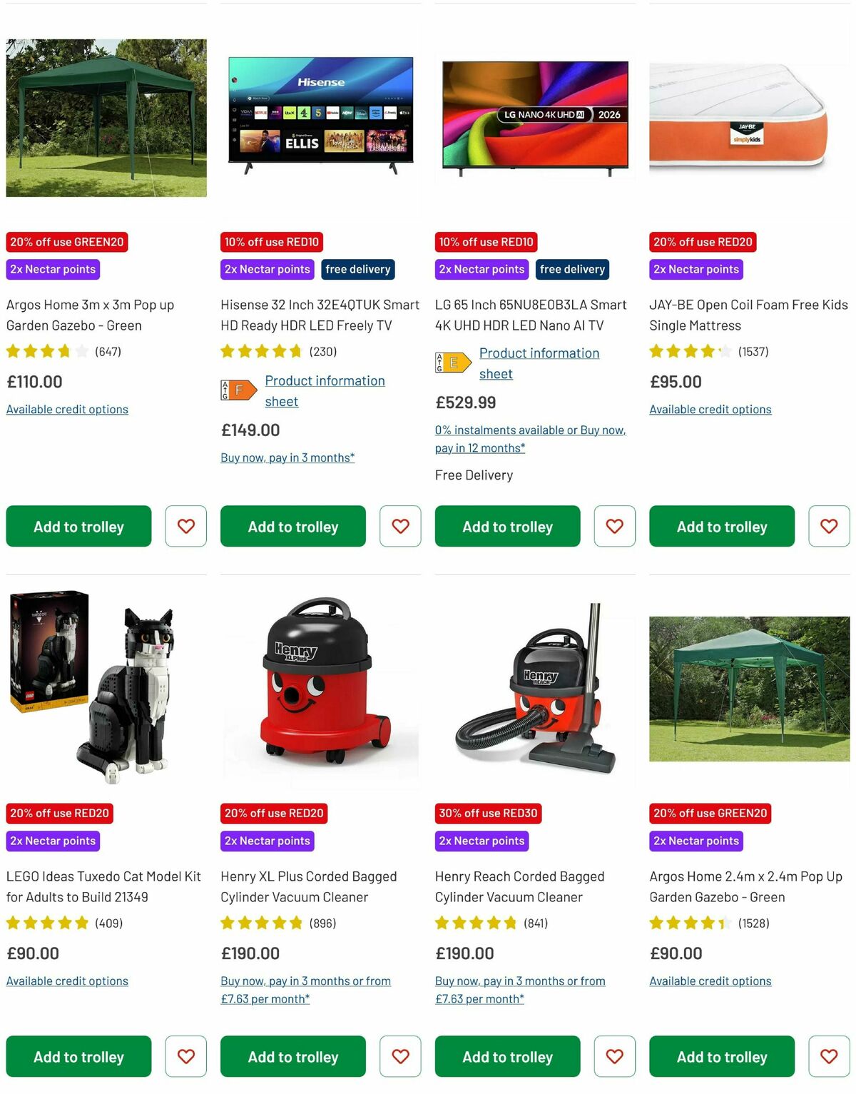 Argos Offers from 20 May