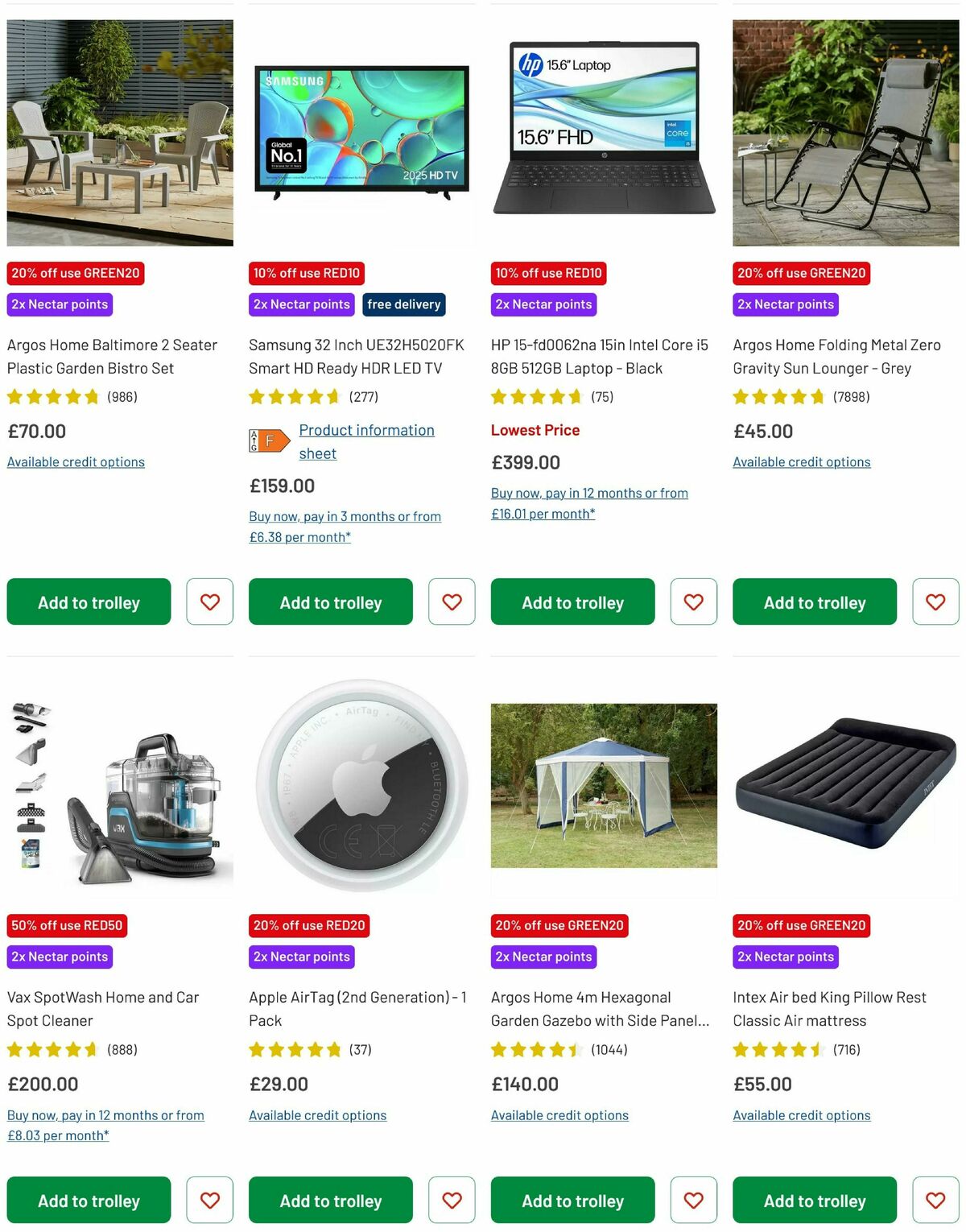 Argos Offers from 20 May