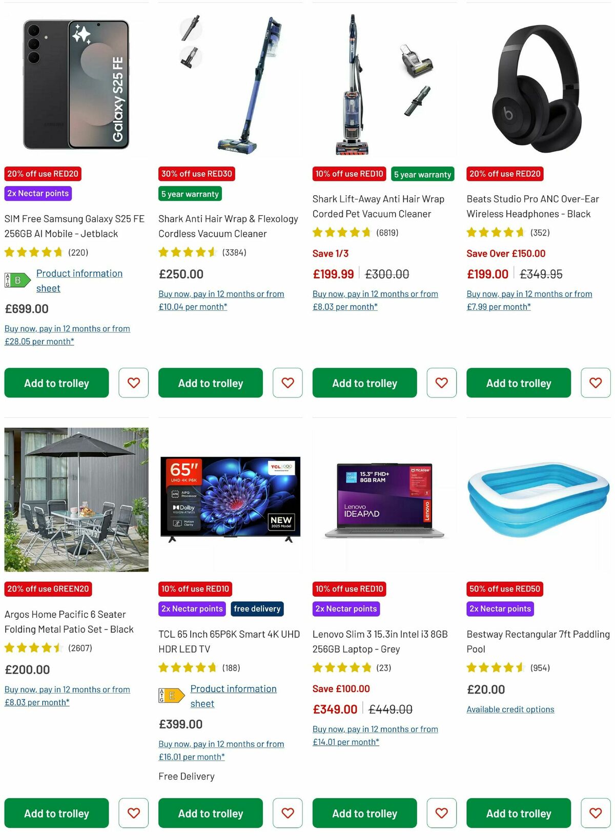 Argos Offers from 20 May