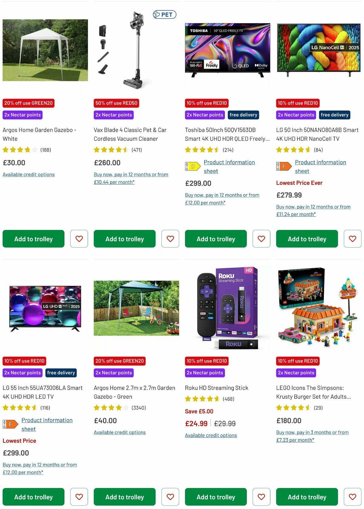 Argos Offers from 20 May
