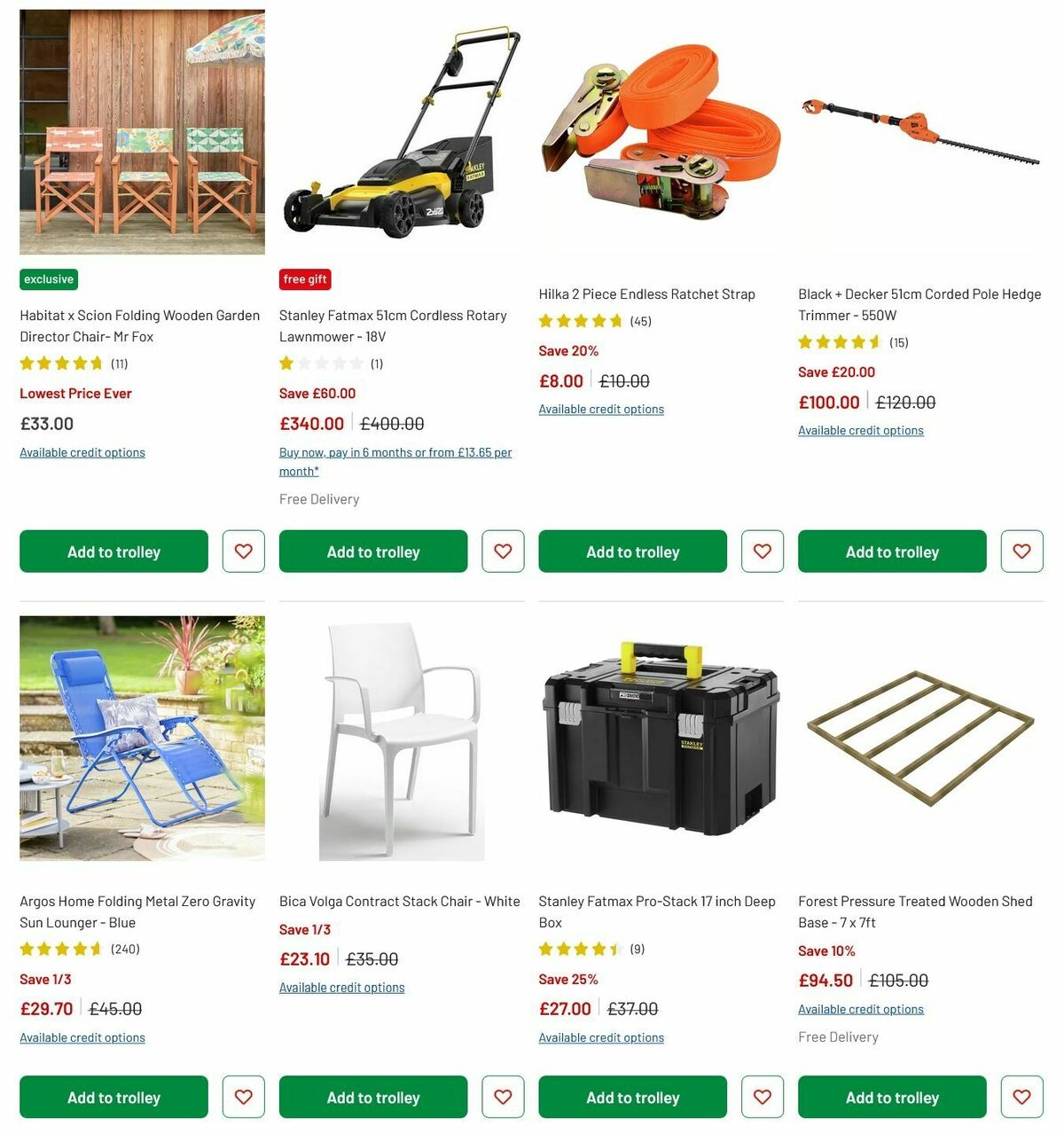 Argos Offers from 8 July