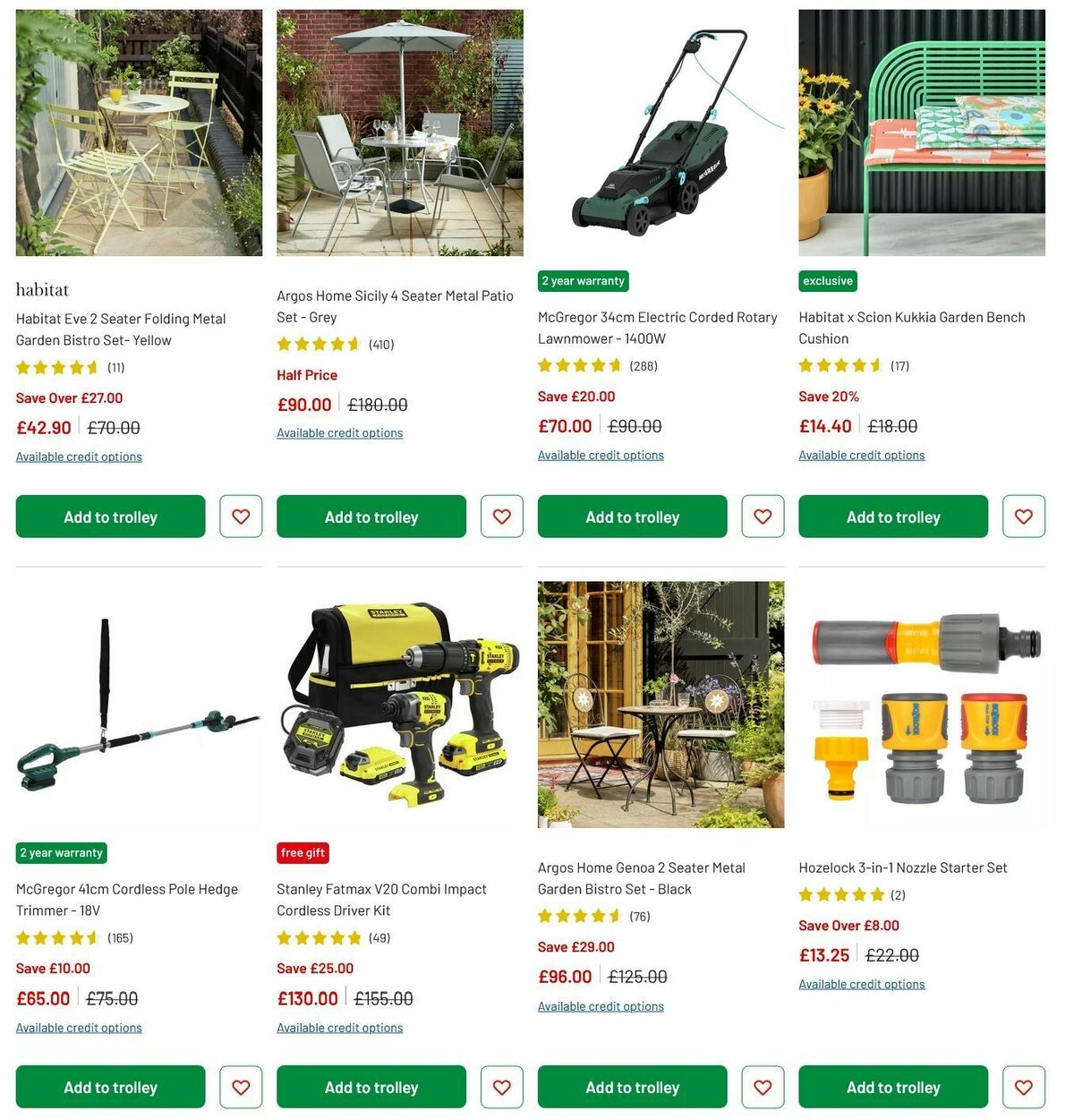 Argos Offers from 8 July