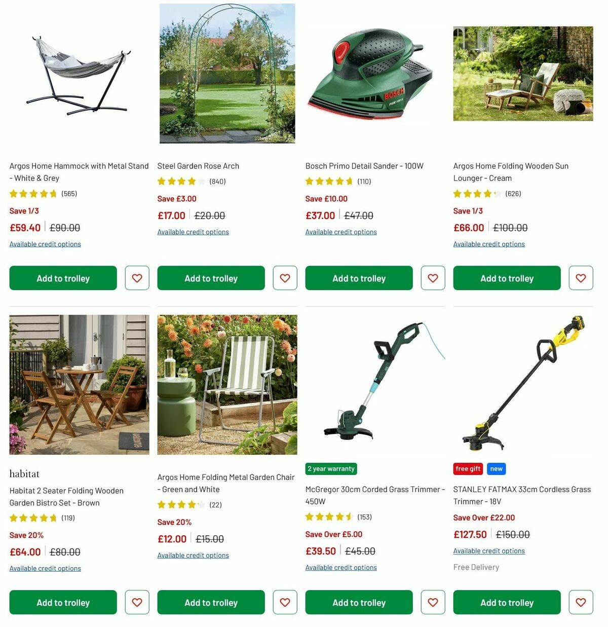 Argos Offers from 8 July