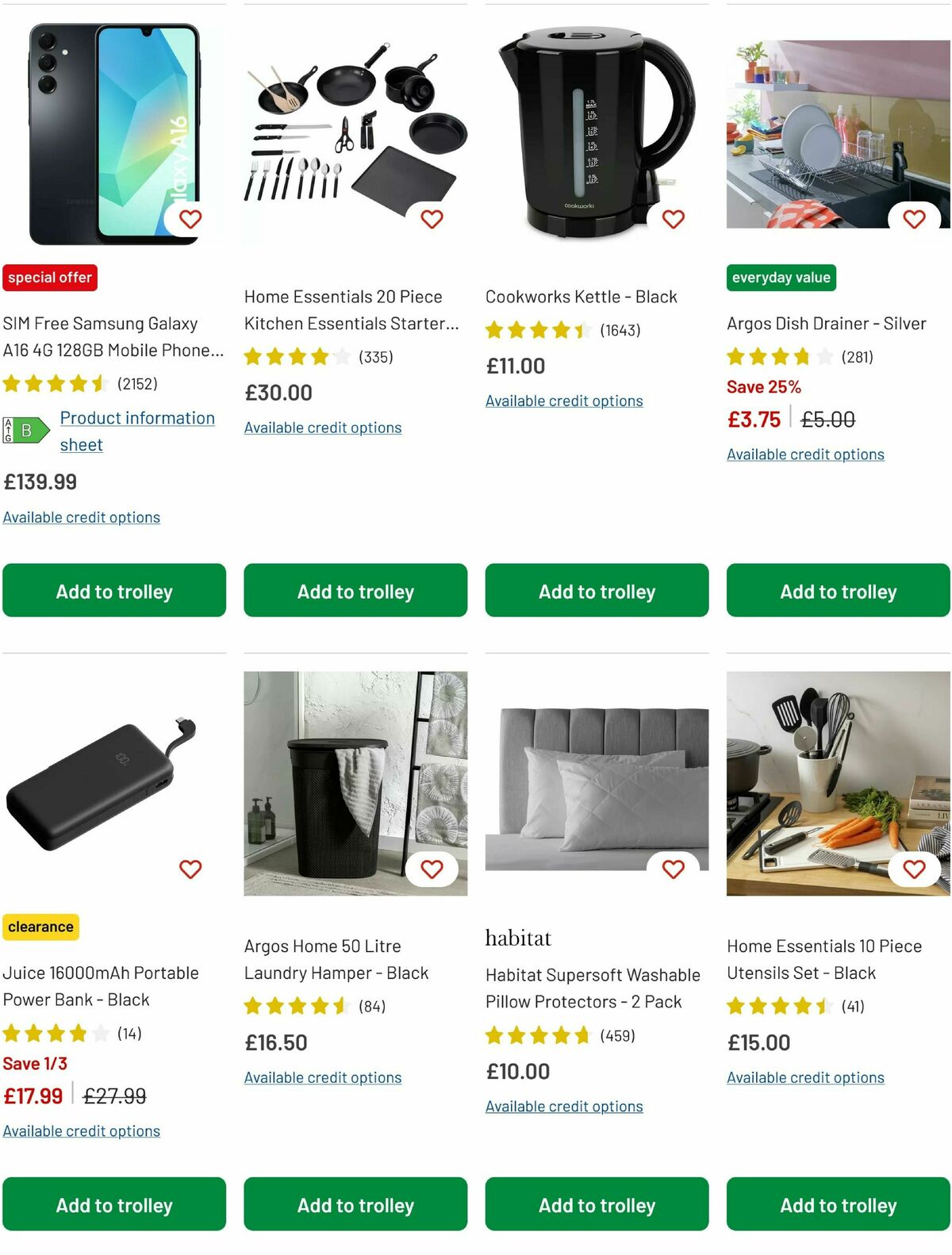 Argos Offers from 4 August