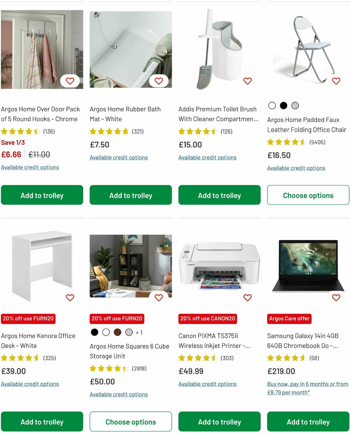 Argos Offers from 4 August