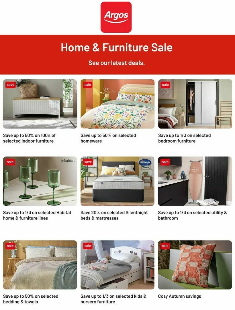 Argos Offers from 3 September