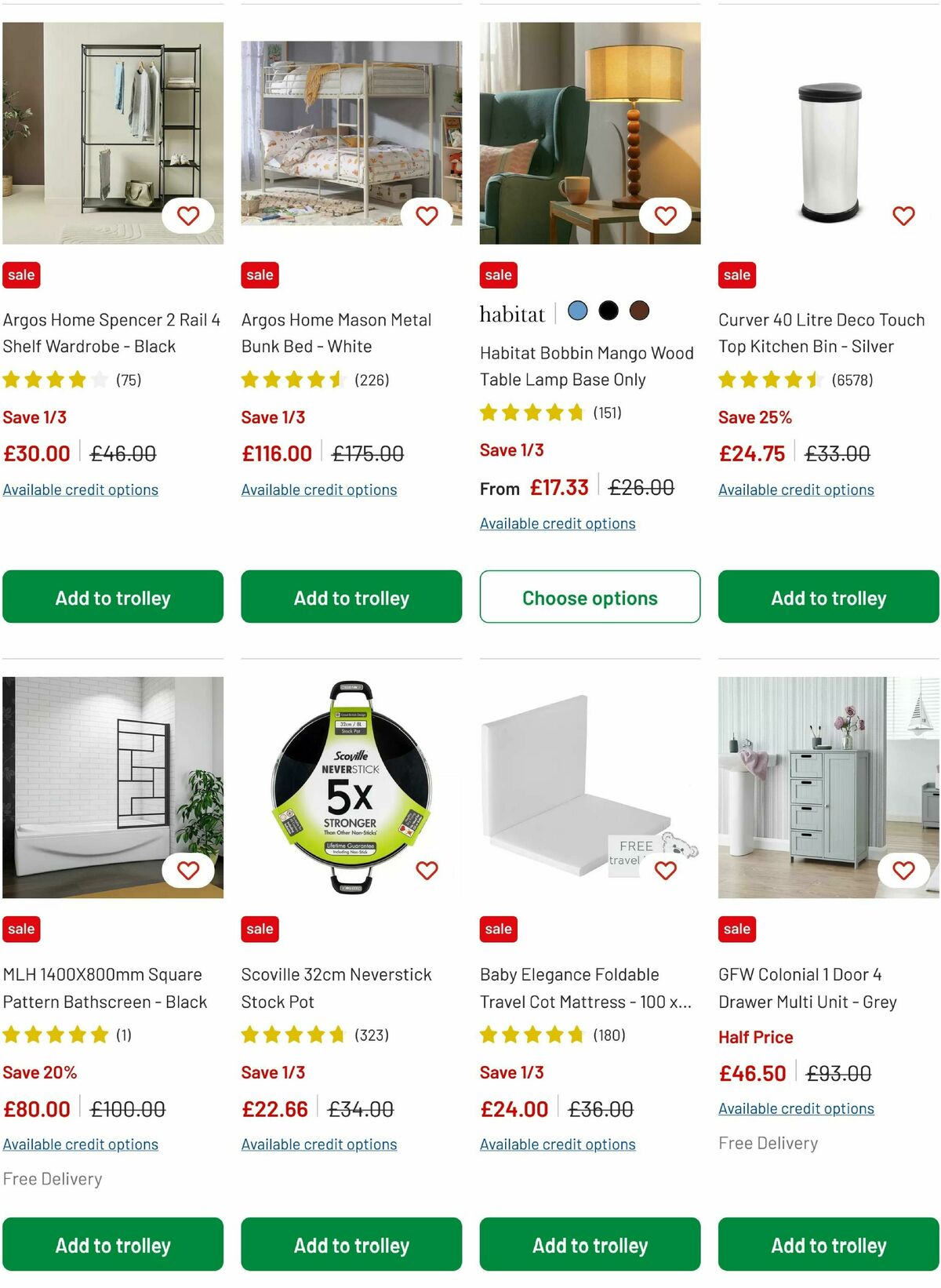 Argos Offers from 3 September