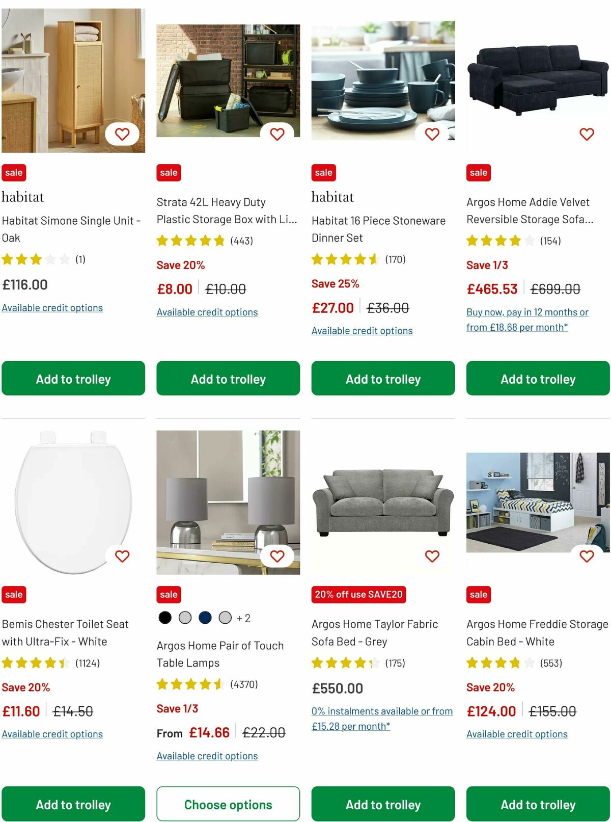 Argos Offers from 3 September
