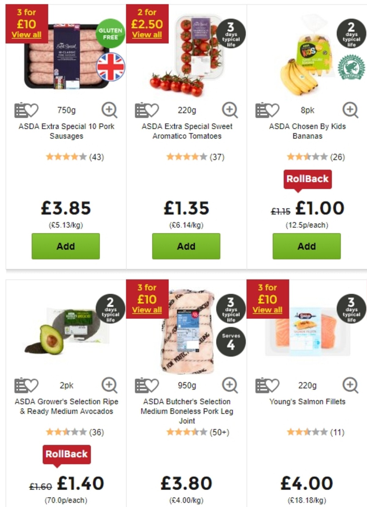 ASDA Offers from 10 May