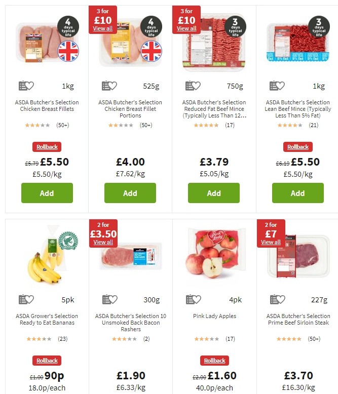 ASDA Offers from 2 August
