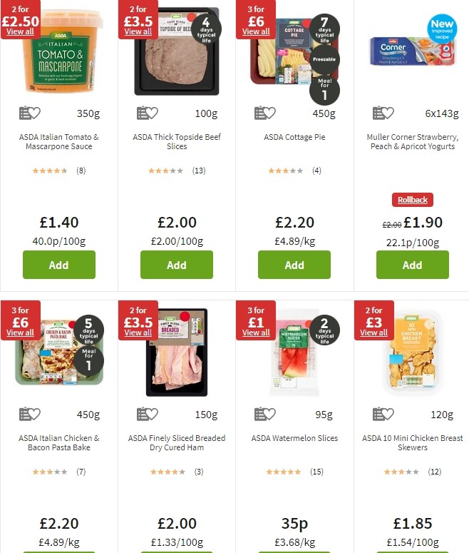 ASDA Offers from 16 August