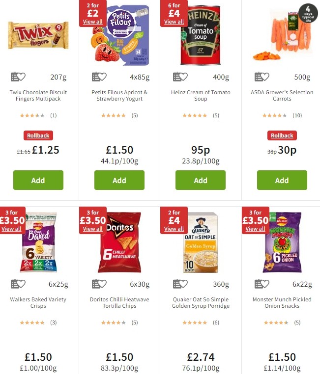 ASDA Offers from 4 October