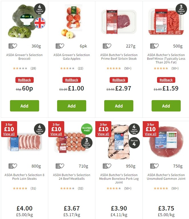 ASDA Offers from 11 October