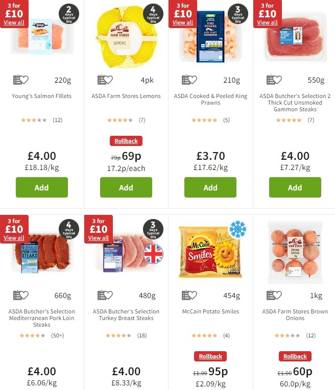 ASDA Offers from 25 October
