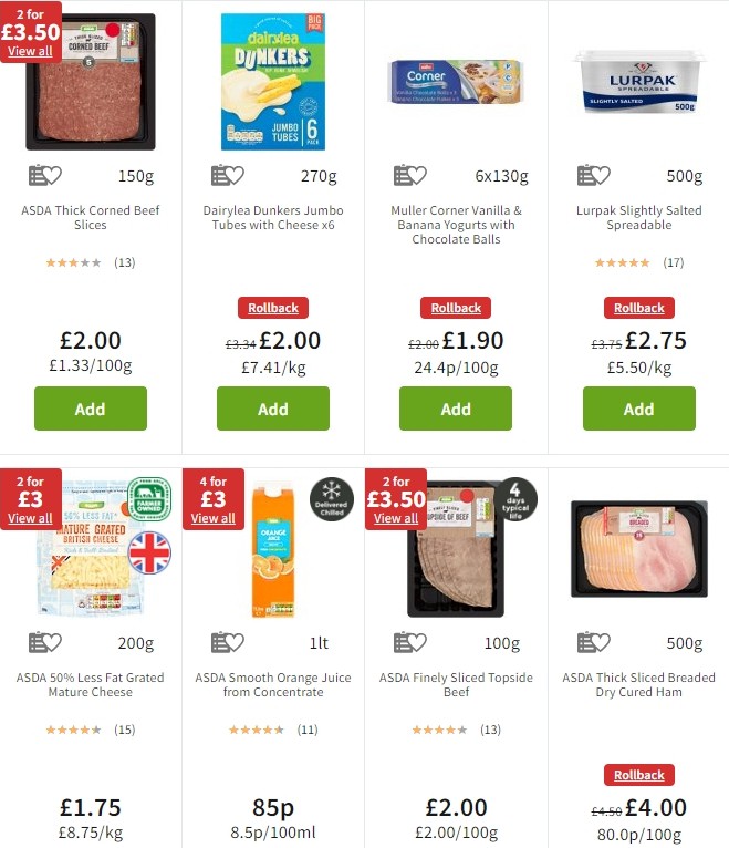 ASDA Offers from 25 October