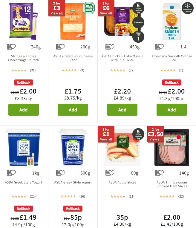 ASDA Offers from 25 October